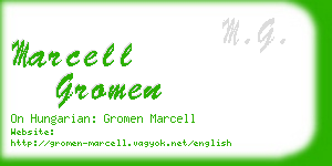 marcell gromen business card